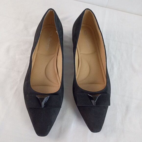CL by Laundry Comfort Cushion Spot News Black Shoes Size 10W Great Condition - Picture 10 of 10